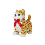 Interaktívna mačka - kráča, mňauká - hnedá